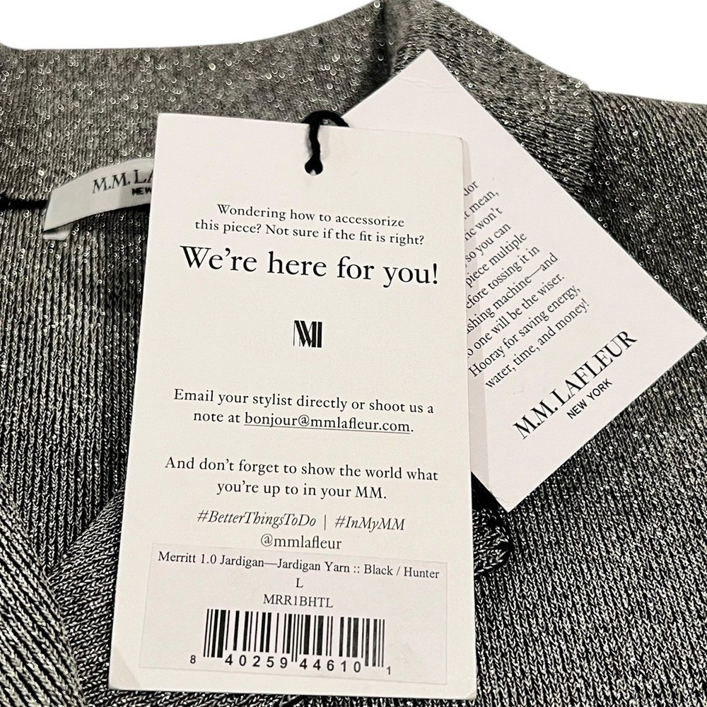 NWT MM LaFleur Merritt 1.0 Jardigan Wrap Cardigan Women's L - Picture 4 of 14